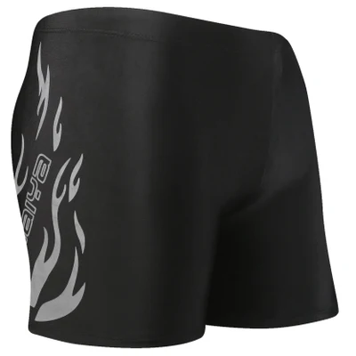 Swim Trunks Men Swimsuit Sexy Low Waist Men's Swimsuit Swimming Trunks Beach Board Push Up Fire Print Boxer Briefs Beach Short Pants