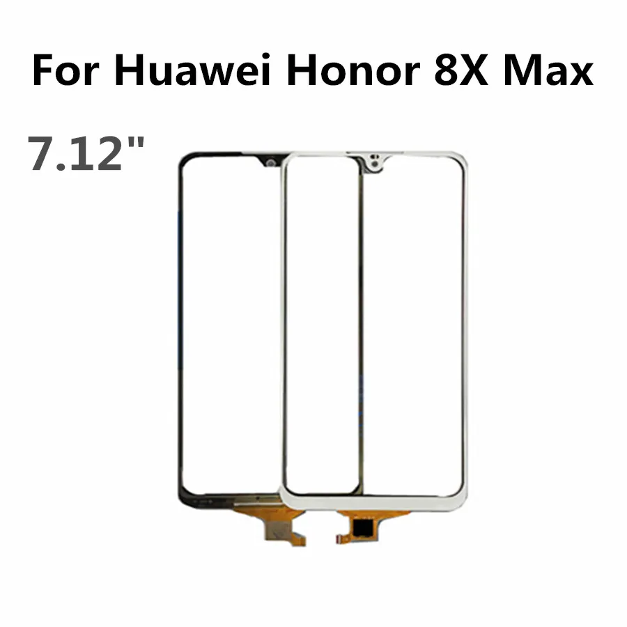 7,12 дюймов для huawei Honor 8X max сенсорный экран стеклянная панель сенсорная Сенсорная панель Передняя стеклянная панель части ARE-AL00 сенсорный экран