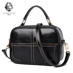 Laorentou Для женщин Crossbody сумки из коровей кожи сумка для женщины Сумки Винтаж Портмоне женские сумки сумка Для женщин подарок на день