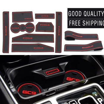 

For Land Rover Evoque 8Pcs/Set car Accessories3D Rubber Car Mat Car Anti Slip Mat Non-slip Mat Interior Door Pad Door Groove Mat