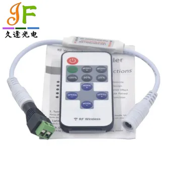 

1Set 11 keys RF Wireless LED Remote Controller Dimmer DC 5V-24V For Single Color Light Strip with DC connector SMD 5050