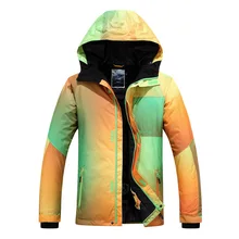 Gsou зимний мужской лыжный костюм одноплатная лыжная куртка для улицы ветрозащитный Теплый Лыжный костюм Водонепроницаемая пропускающая воздух лыжная куртка для мужчин