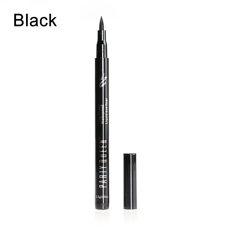 Party Queen Liquid Eyeliner Pencil Waterproof Long-Lasting Eyeliner Smooth Eye Liner Pen Sharp Makeup Cosmetic Brown Black Smoky