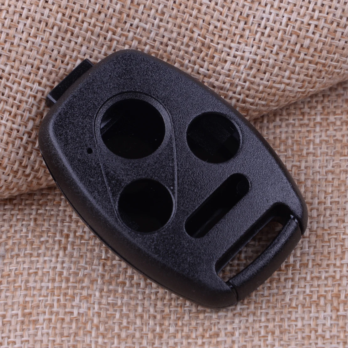 

CITALL 4 Buttons Car Remote Key Shell Case Fob Black No Blade Plastic Fit for Honda Accord Civic CRV Insight Pilot 2010