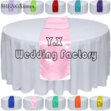 Горячая атласный настольный бегун скатерть декоративная