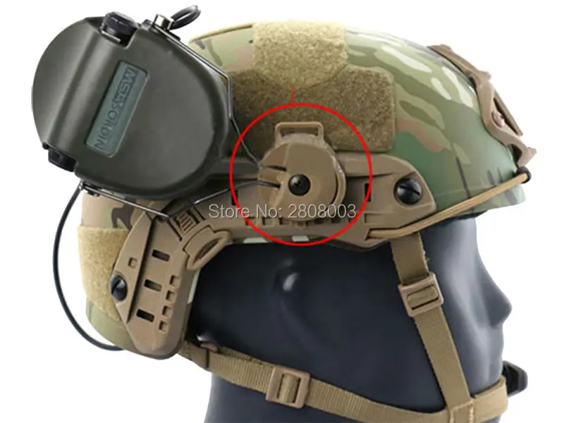Comtac ARC адаптер тактическая гарнитура шлем с рельсовым креплением страйкбол Тан|tan