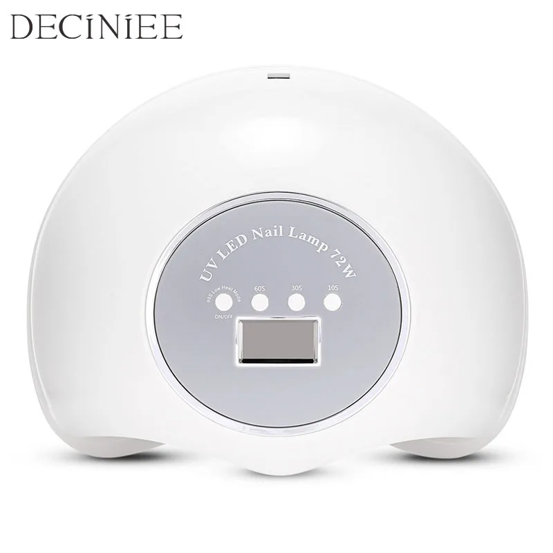 

Deciniee 2 Hand 72W Ice Lamp For Nails 10S/30S/60S/99S Timer UV LED Gel Light Lamp Nail Art Manicure Machine Dryer For Nails