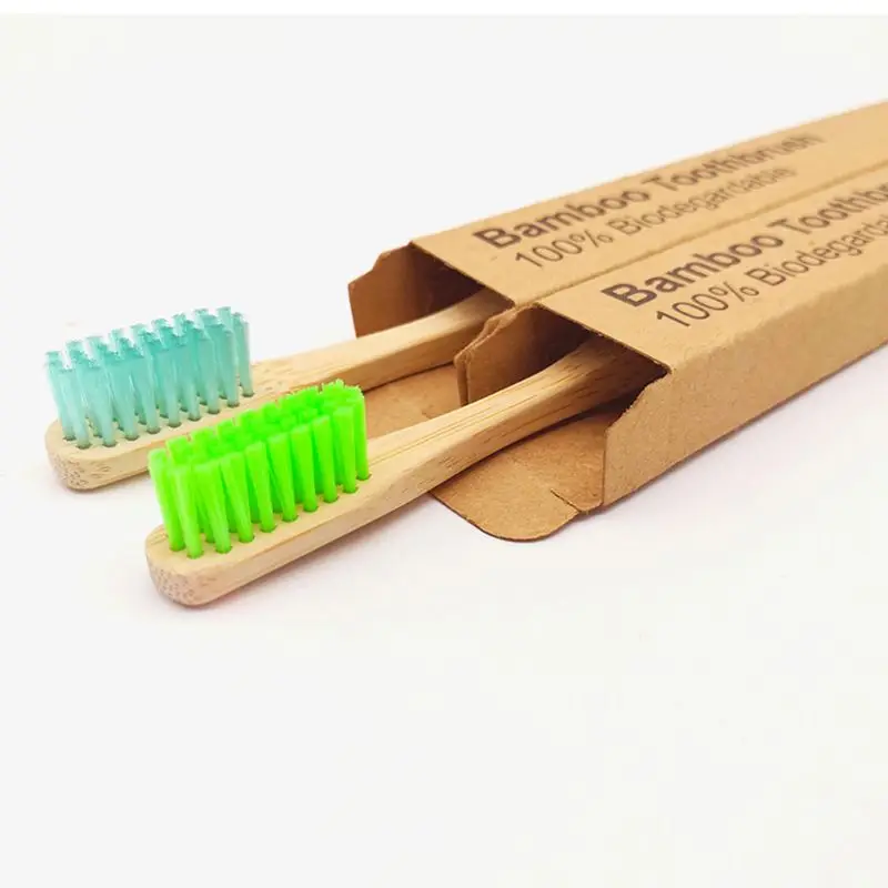 16 цветов бамбуковая зубная щетка из натурального древесного угля Экологически чистая Мягкая зубная щетка со щетиной для ухода за полостью рта