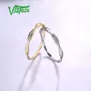 VISTOSO Gold Rings For Women Genuine 14K Yellow/White Gold Ring Shiny Diamond Promise Engagement Rings Anniversary Fine Jewelry 5