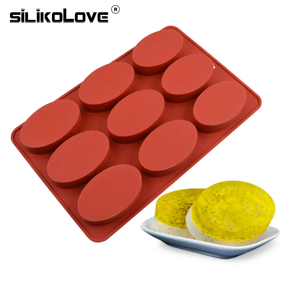 SILIKOLOVE DIY силиконовые мыло формы для мыла 3D 6 форм овальное мыло ручной работы ремесло цветы Ванная комната Кухня мыло формы