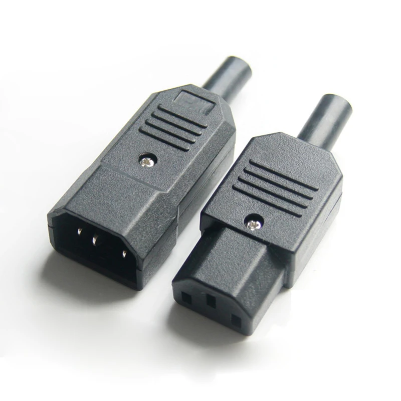 

2pcs Electrical Sockets Male and Female Docking Plug 10A250V Three-core Power Plug AC Socket 10A250V