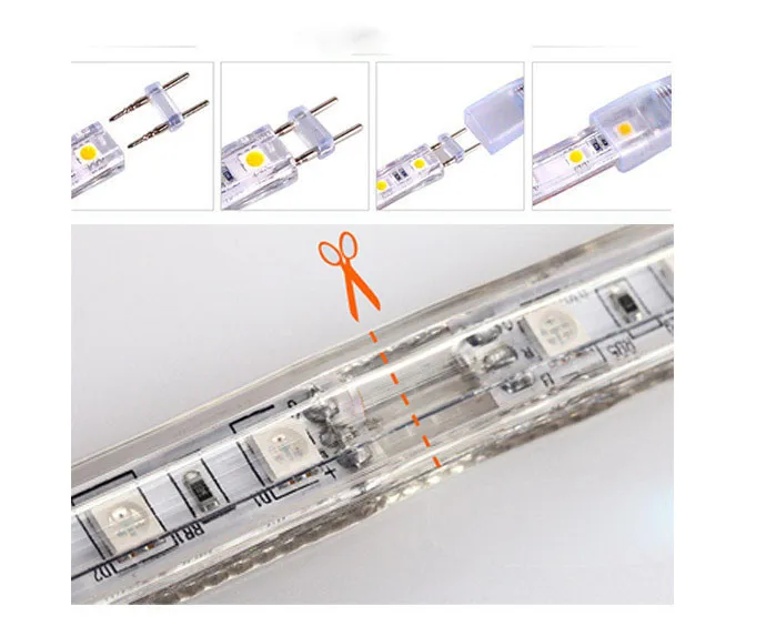Водонепроницаемый RGB цветной светодиодный ленточный светильник 20-100 м 60 Светодиодный s/метр ультра яркий 5050 SMD уличный садовый домашний Декор Светильник