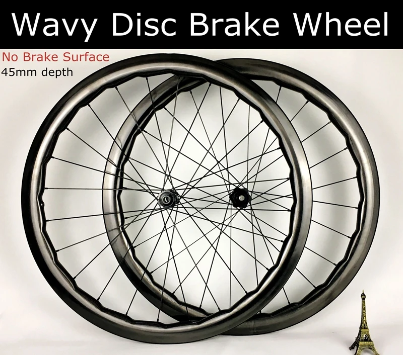 Perfect 45mm Disc Brake carbon wheels Wavy non Dimple no brake surface DT35o hubs road bike wheelset Tubeless ready 0 Perfect 45mm Disc Brake carbon wheels Wavy non Dimple no brake surface DT35o hubs road bike wheelset Tubeless ready 0