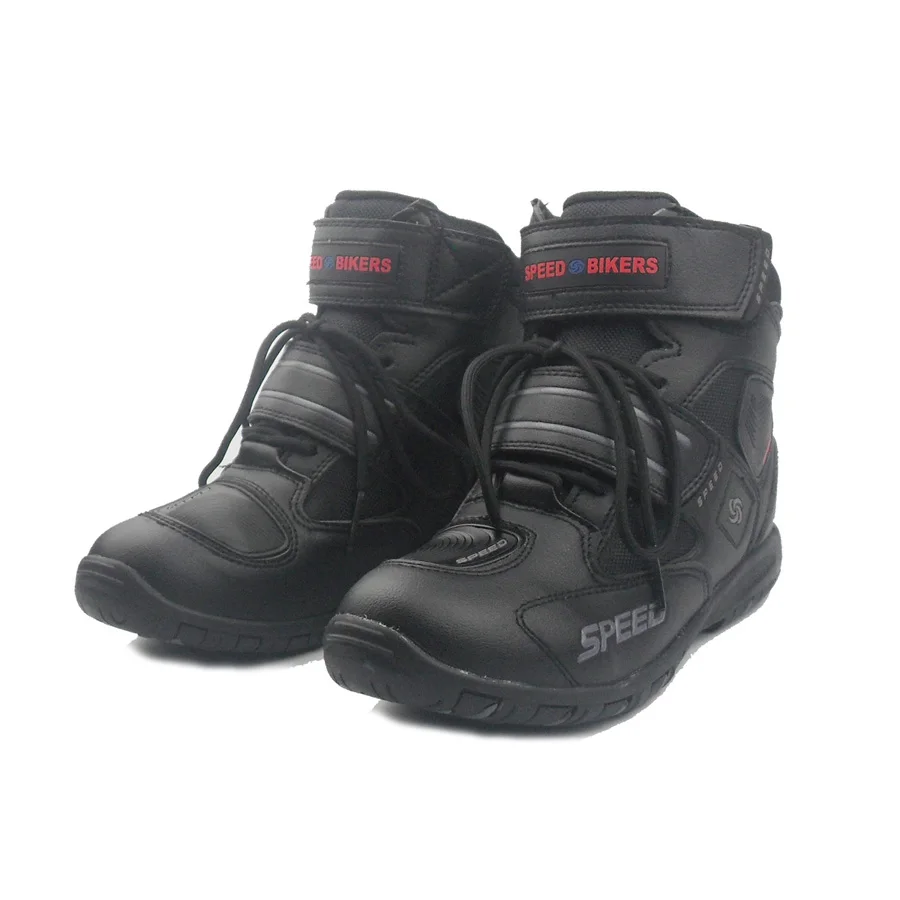 Pro-biker speed boot moto rcycle racing кожа bota de moto cross botas moto r велосипедная обувь для верховой езды размер 7,5 8 8,5 9 9,5