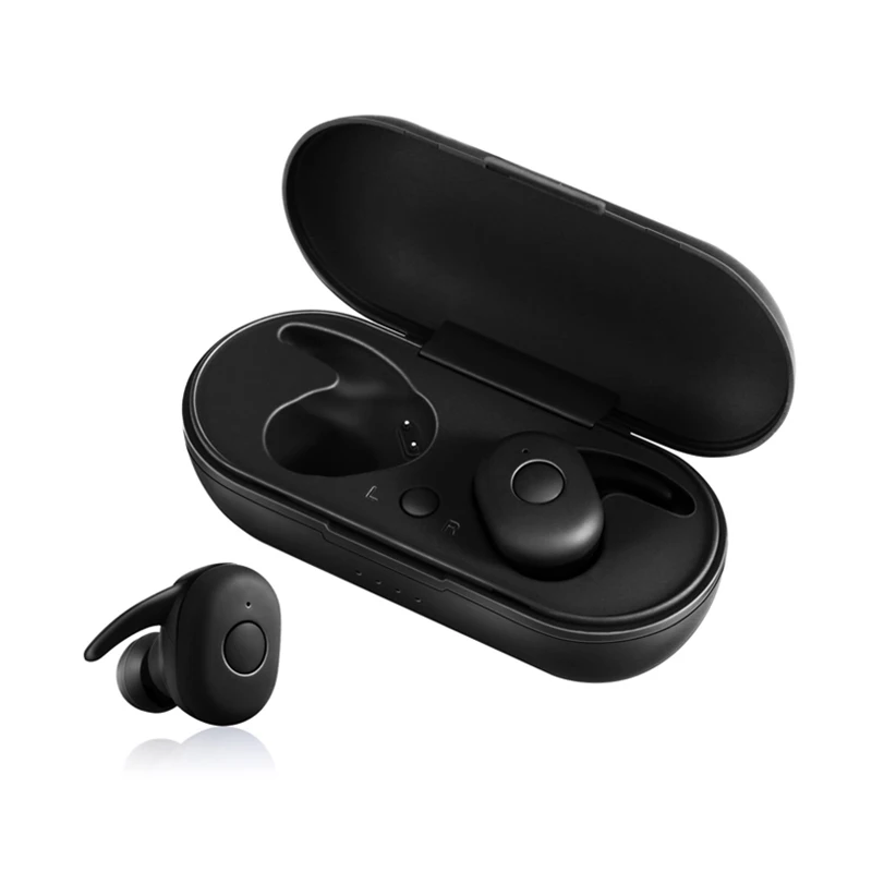 

DT-01 Bluetooth V5.0 Headset Sports Wireless Earphones 3D Stereo Earbuds Mini in Ear Dual Microphone With Charging box