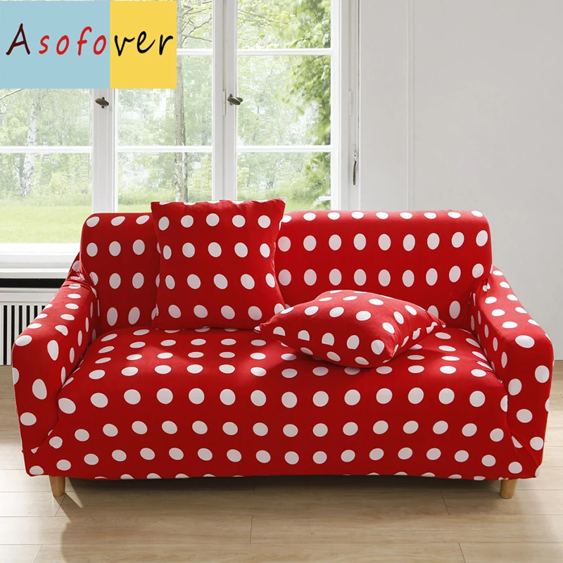 Red Sofa Cover Elastic Couch Covers For Sofas Covers For Living Room