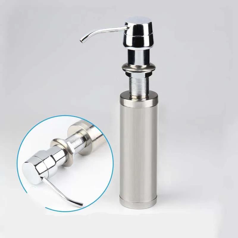 

Free Shipping Cheaper Stainless Steel Liquid Soap Dispenser Kitchen Sink Soap Box Chrome Finished/New Arrival