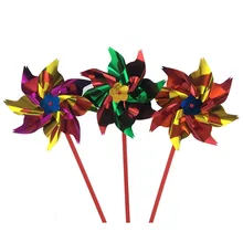 Ветряная мельница Классические игрушки Дети Цветной мельница для 36 см большие Размеры ветер Spinner украшения удовольствие забавная игрушка