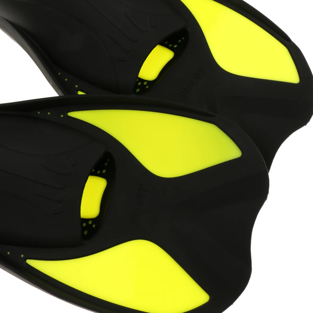 Unisex Adult Kids Full Foot Short Swimming Fins Scuba Diving Swim Training Flippers Snorkeling Water Sports Fin XXS/XS/S/M/L/XL