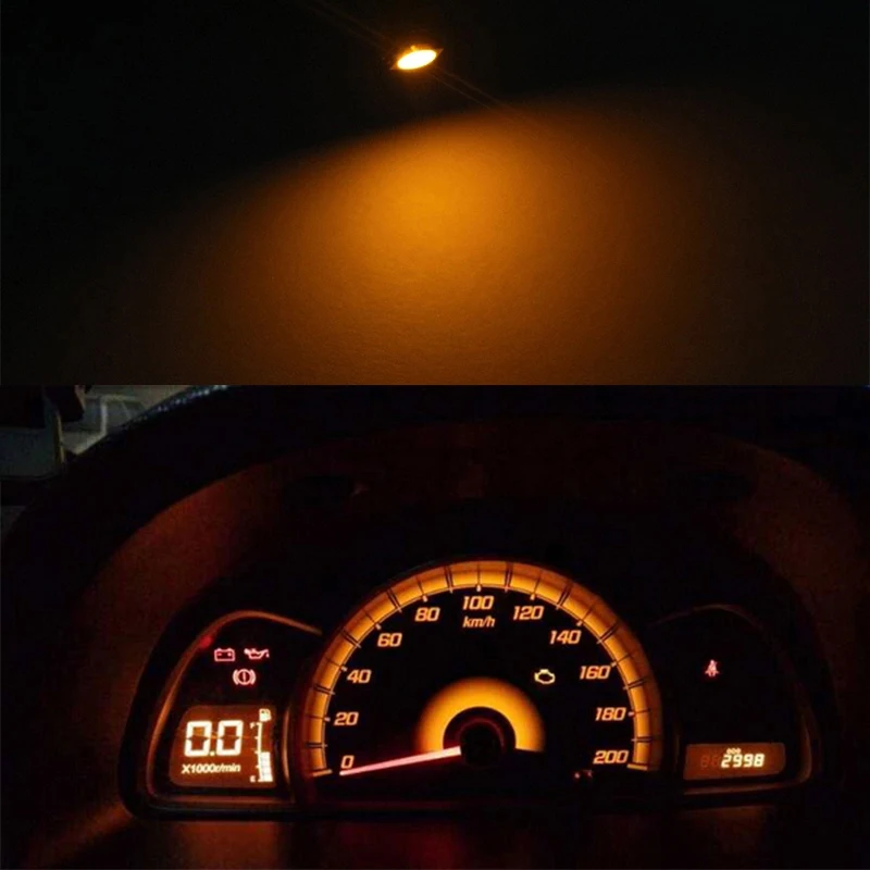 10x T5 3030 SMD led подсветка приборной панели автомобиля манометр инструмент боковой