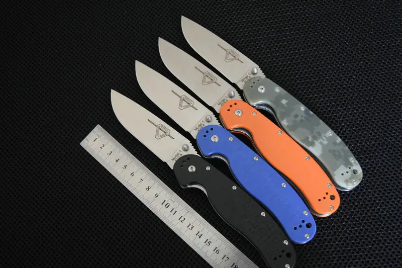 TRSKT RAT 1 Tactical Folding Knife Pocket Knives AUS 8 steel Blade G10 Handle Camping Hunting