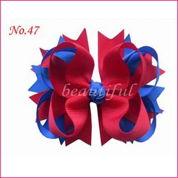 

50 PCS BLESSING Good Girl Hair Accessories 4.5" A- Blossom Bow Clip 117 No.
