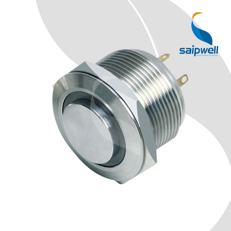 

Resetable Type High Flush Head Stainless Steel Mini Push Button Switch /Metal-Enclosed Switchgear with LED Light (SP22-D2)