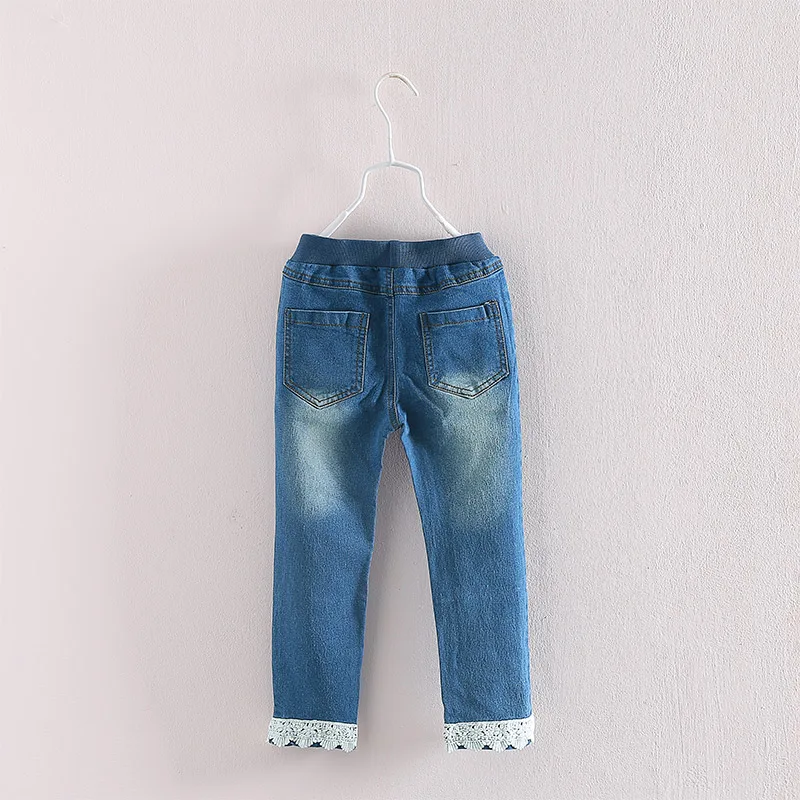 Г. Новинка весенне-осенние джинсы для девочек одежда для детей Детские длинные брюки для от 3 до 12 лет 3620