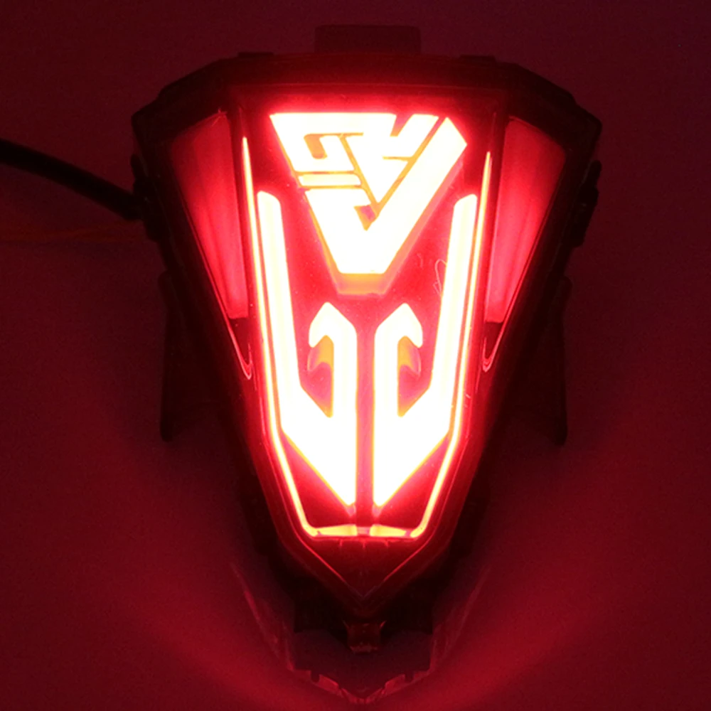 

Free shipping For Yamaha YZF R15 2014 - 2017 LED Motorcycle Brake Tail Light Integrated Turn Signal Smoke Lens TailLight