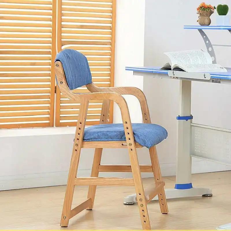 wooden childrens desk and chair