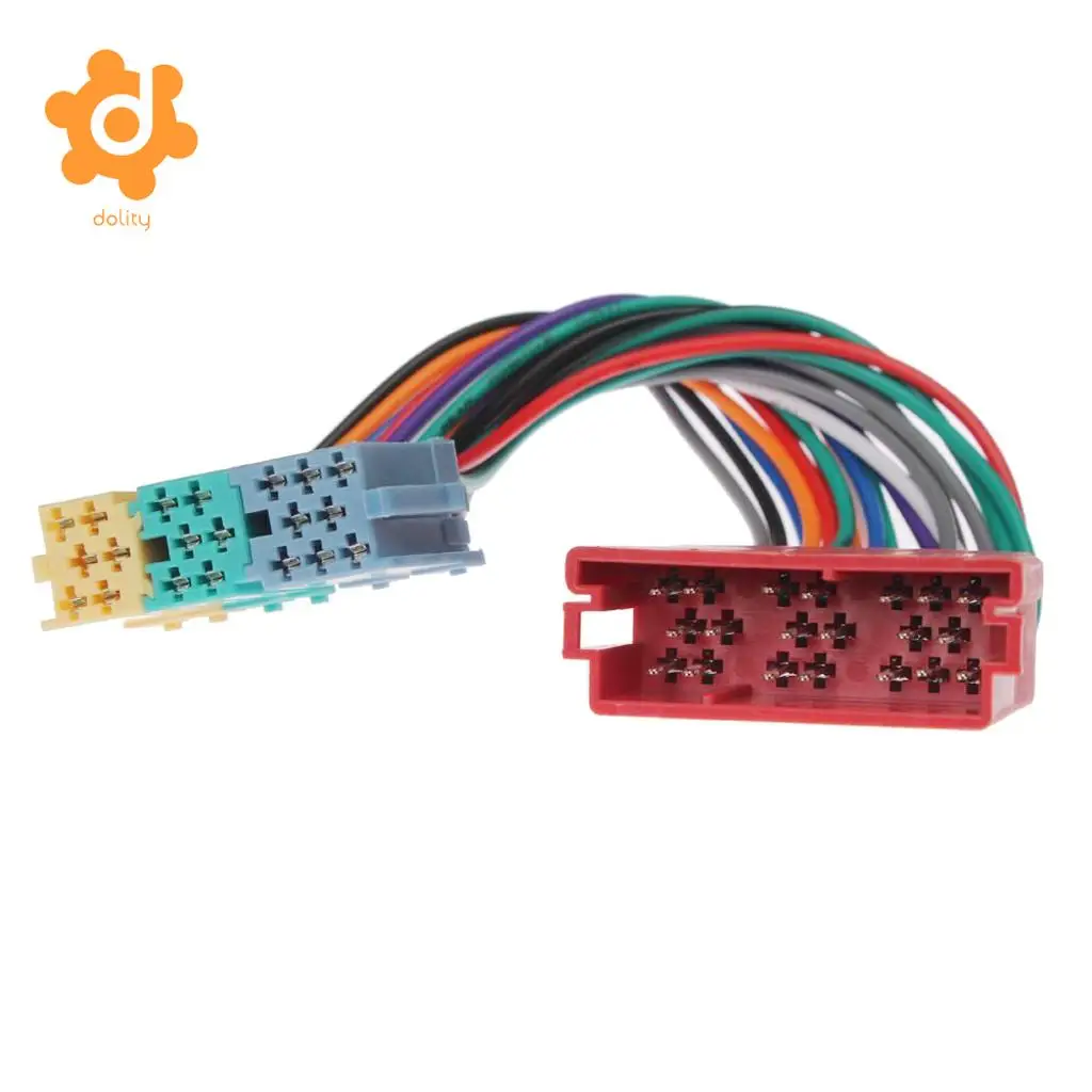 Mini ISO 20Pin Plug Extension CD Harness Cable Adapter for VW Audi A2 A3 A4