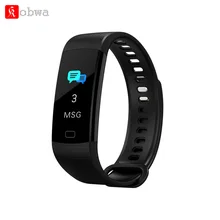Kobwa Y5 Smart Браслет Группа часы Цвет Экран сердечного ритма крови Давление мониторинг активности Фитнес трекер будильник
