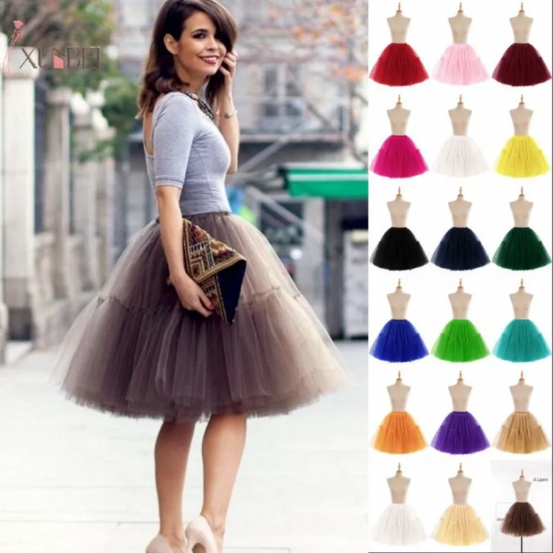Tulle Lolita Skirt Petticoat | Petticoat Skirt Puffy Ball | Party Dress  Petticoat - 6 - Aliexpress