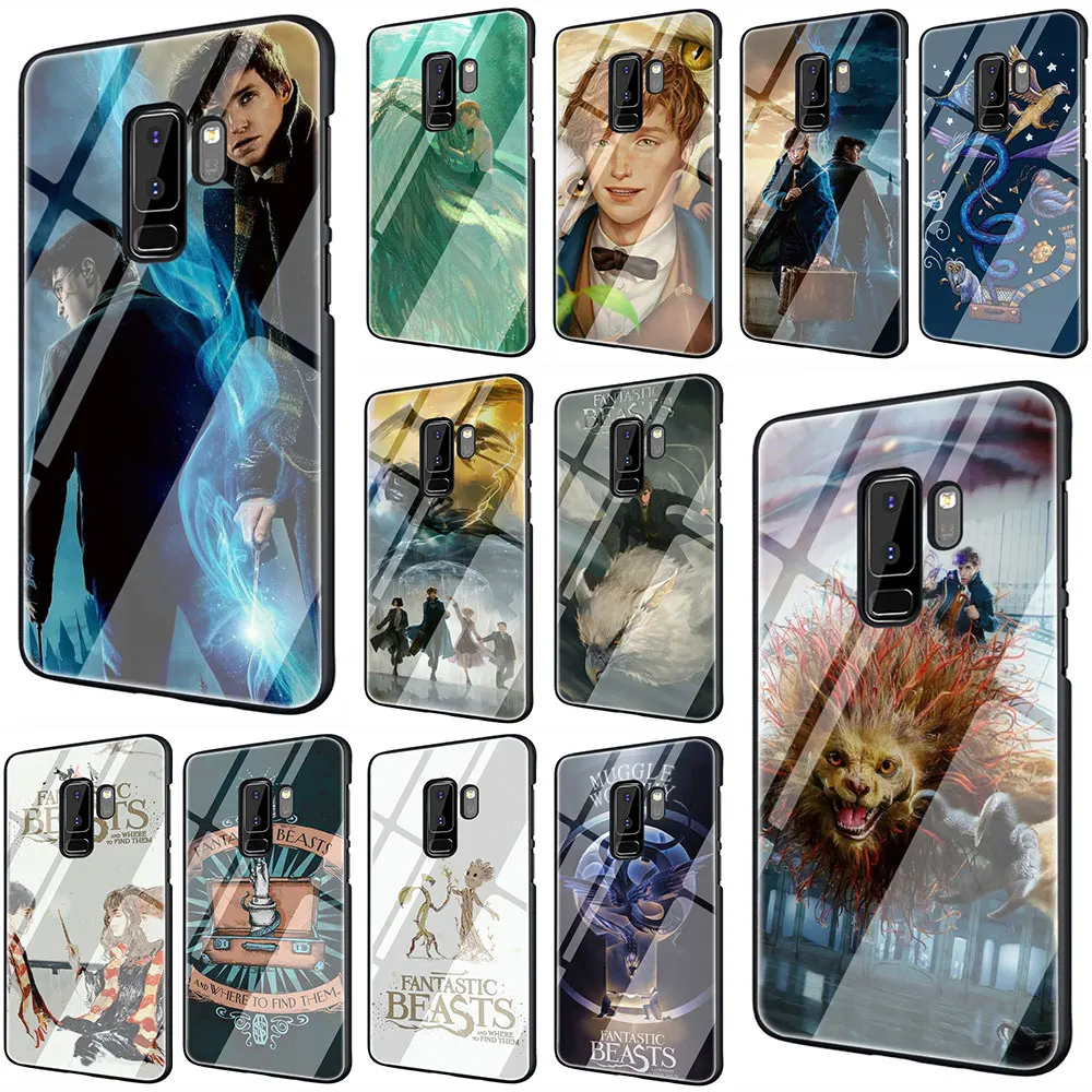 

Fantastic Beasts Tempered Glass Phone Cover Case For Galaxy S7 edge S8 9 10 Plus Note 8 9 10 A10 20 30 40 50 60 70