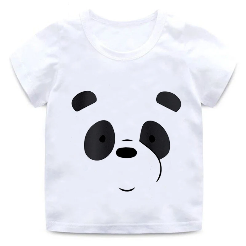 

ZSIIBO Tshirt Children's Wear Children's T-Shirts For Girls Boys Clothes T-Shirts For Boys Panda Brothers o-neck Girls Tops