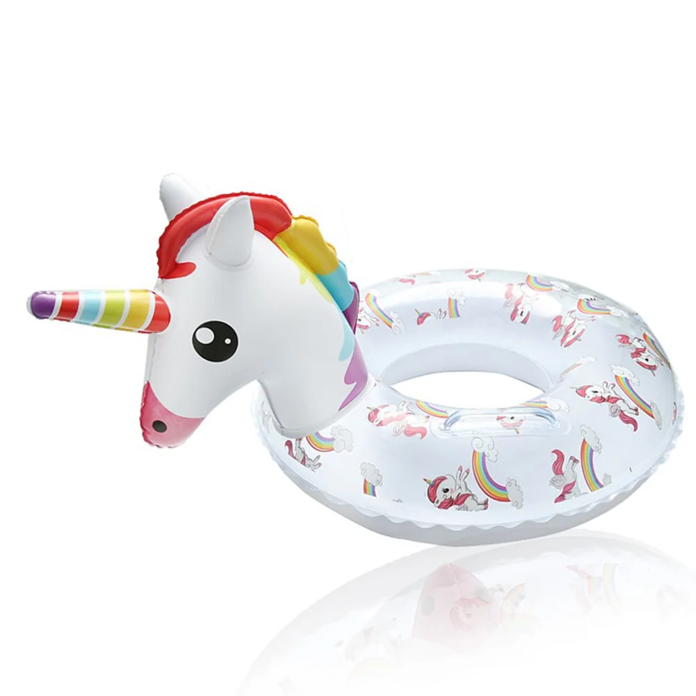 

WISHTIME Kiddly Unicorn Inflatable Swimming Ring Unicorn Pool Float Swimming Ring for Kids above 4 Years Boy Girls