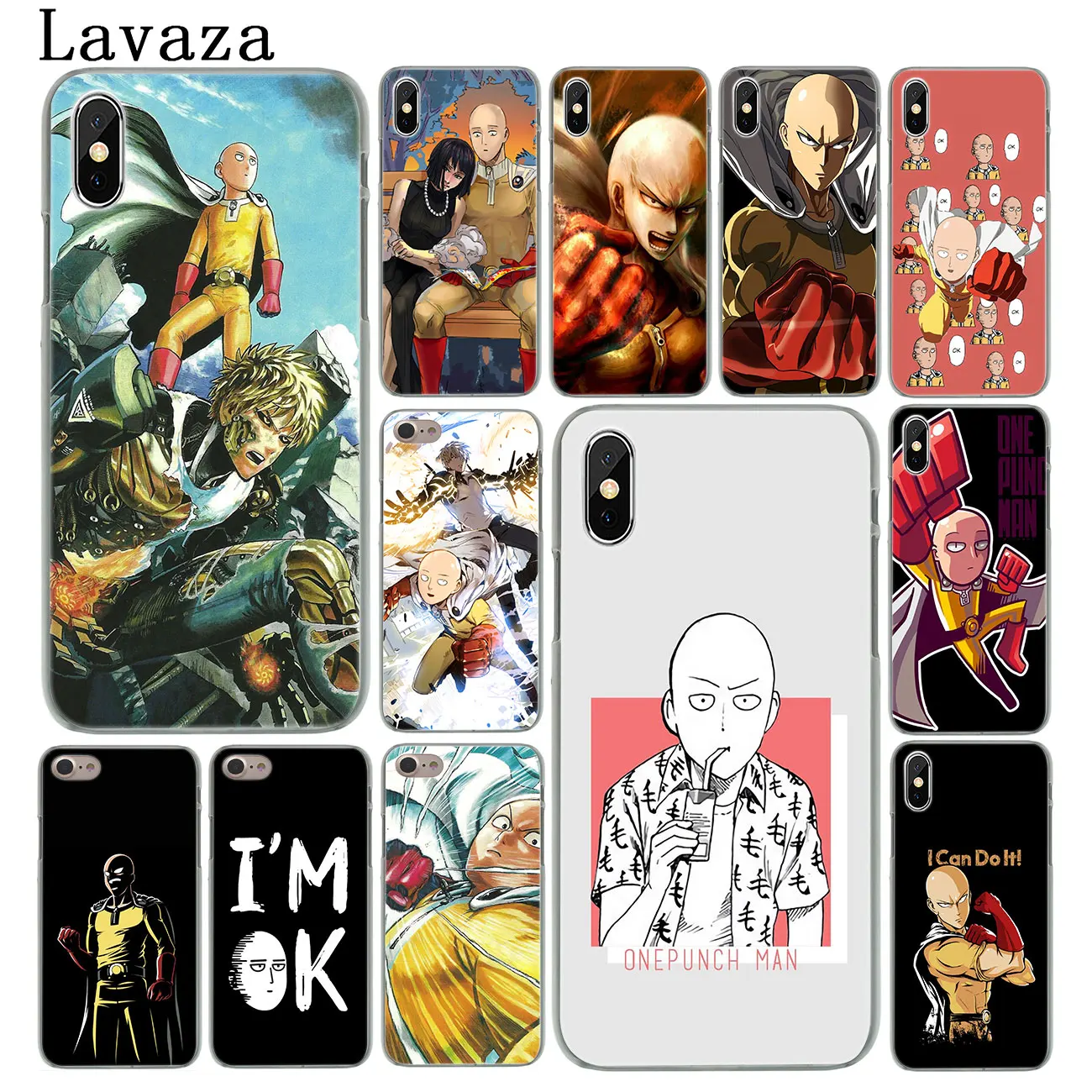 

Lavaza Anime ONE PUNCH MAN OK Hard Phone Case for iPhone XR X XS 11 Pro Max 10 7 8 6 6S 5 5S SE 4S 4 Cover