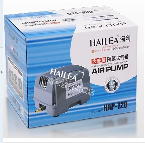 HAILEA HAP-60 HAP-80 HAP-100 HAP-120, V-10 V-20 V-30 V-60, ACO-9720 ACO-9730 мини воздушный компрессор, компрессор для аквариумов для рыб, бесшумный мощность - Цвет: Hailea HAP-120