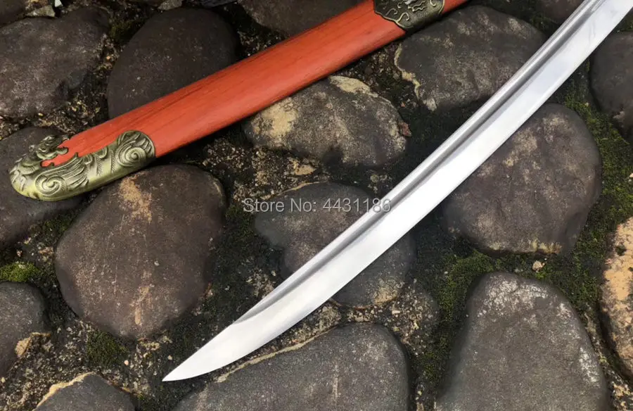 Chinese KungFu Fighting Broadsword Sword WuShu Da Dao Sharp 1095Carbon Steel Asian Tiger Saber Knife