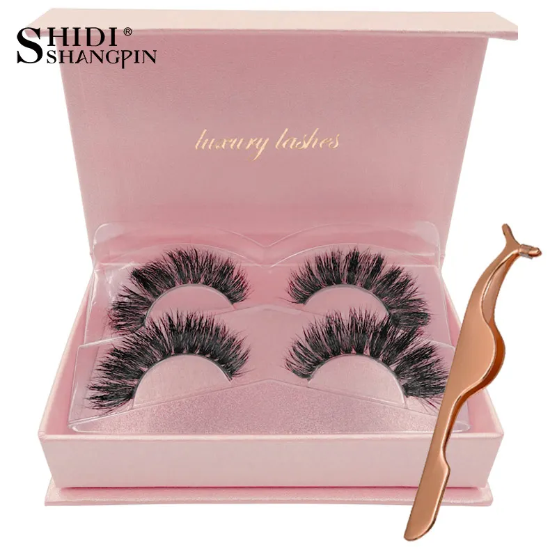 

SHIDISHANGPIN Natural Long Mink False Eyelashes Dramatic Makeup Full Strip Lashes Hand Made False Mink Lashes 3D Effect Eyelash