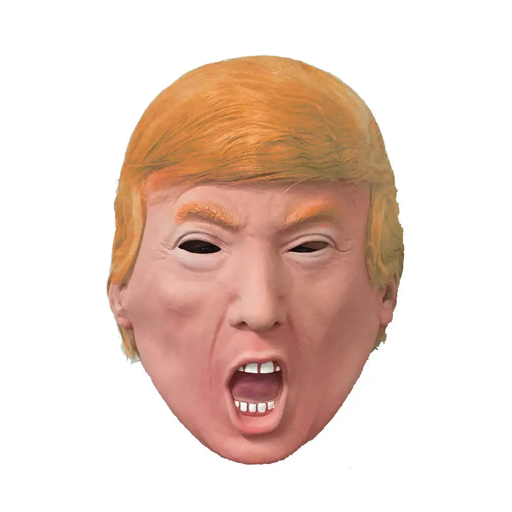 Костюм Дональда Трампа маска на Хэллоуин Реалистичная латексная маскарадная