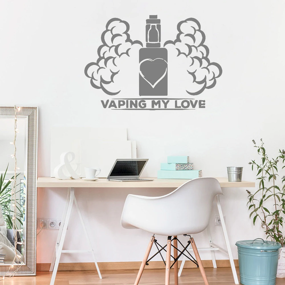 Стены переводная Наклейка для окна новый дизайн Vape магазин паров настенная