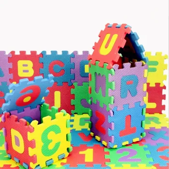 

36 Pcs/Set 3D Puzzle Jigsaw Kids Children Mini EVA Foam Alphabet Letters Numbers Floor Soft Educational Toys Baby Play Mat Toy
