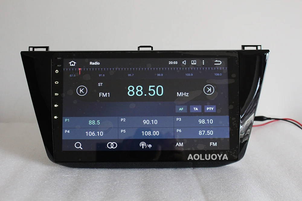 Clearance Aoluoya IPS RAM 2G Quad Core Android 7.1 CAR DVD PLAYER GPS Navigation For VW Volkswagen Tiguan 2016 2017 Audio video Multimedia 1