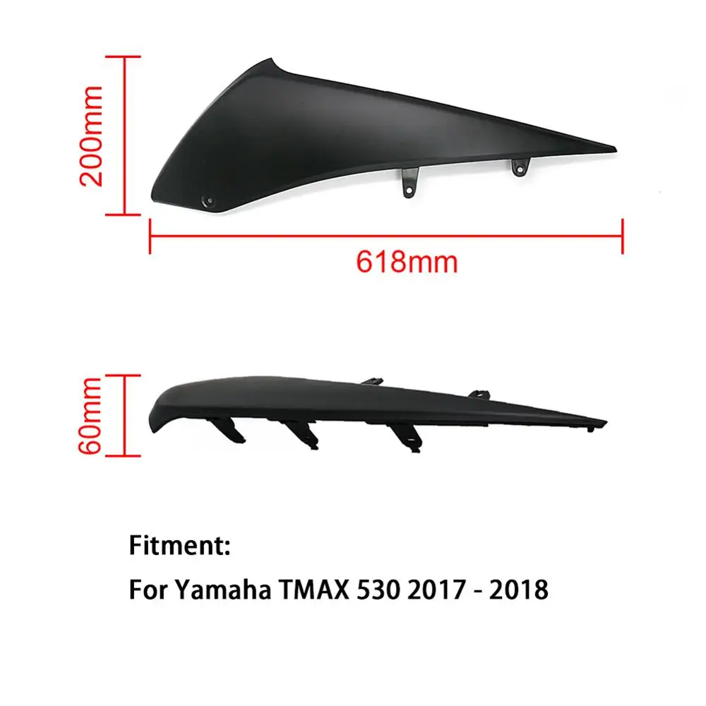 Пара материи черные Полные Обтекатели для Yamaha TMAX530 T-max TMAX 530 под капотом обтекатель крышки протектор