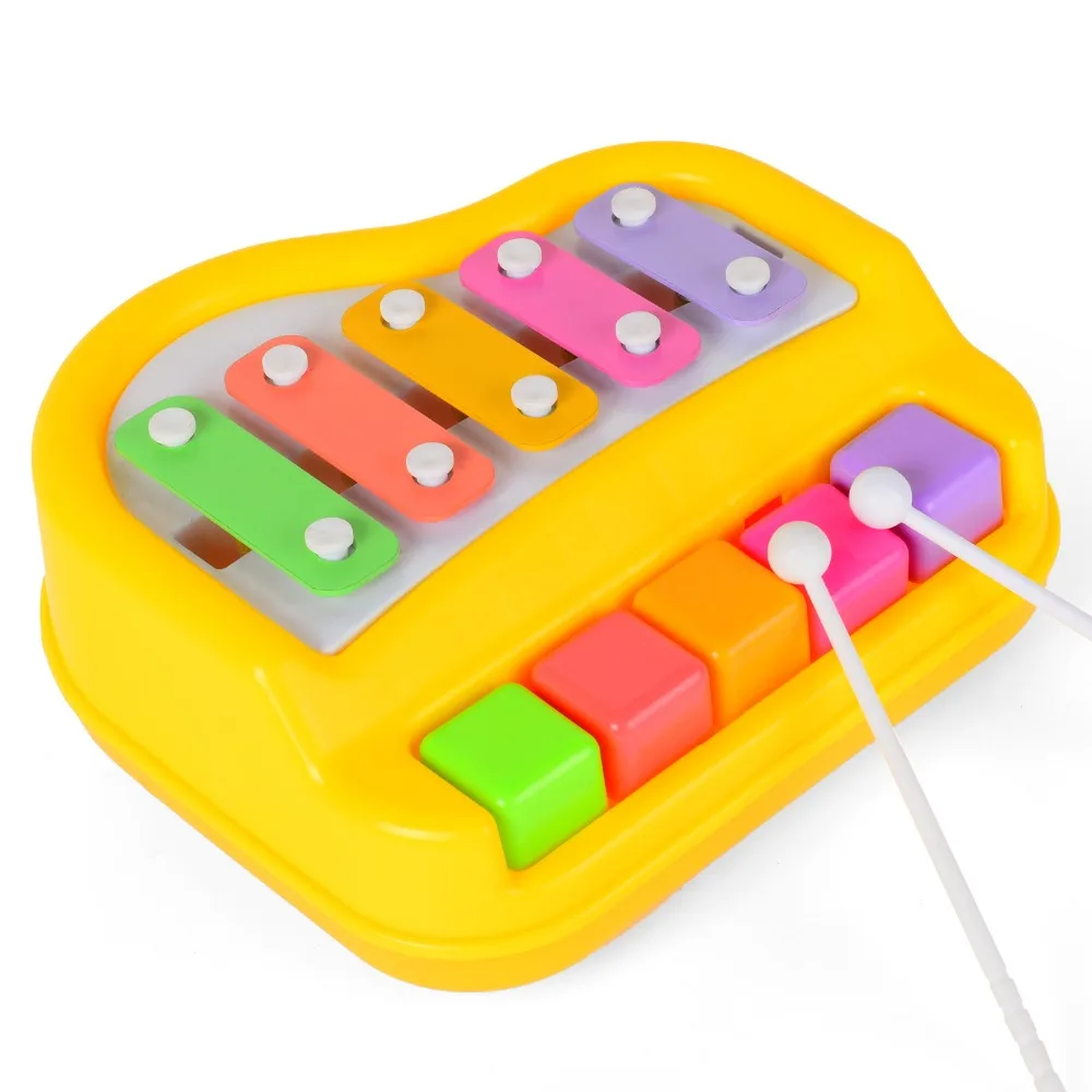 5 keys Type Piano Music Instrument Toy Playing Knocking Piano Musical