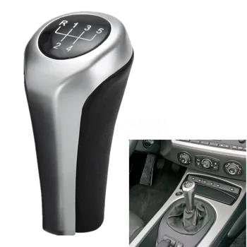 

BBQ@FUKA 1pc ABS Chrome 5 Speed Manual Gear Shift Knob Sticker Cover Lever Fit For BMW E30 E32 E36 E46 E39 1 3 5 7 series