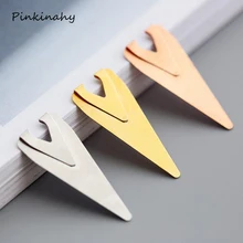 6 шт./лот полый металлический стрелки Форма Бумага Зажимы золотистый/серебристый/розовое золото Цвет забавные Закладки