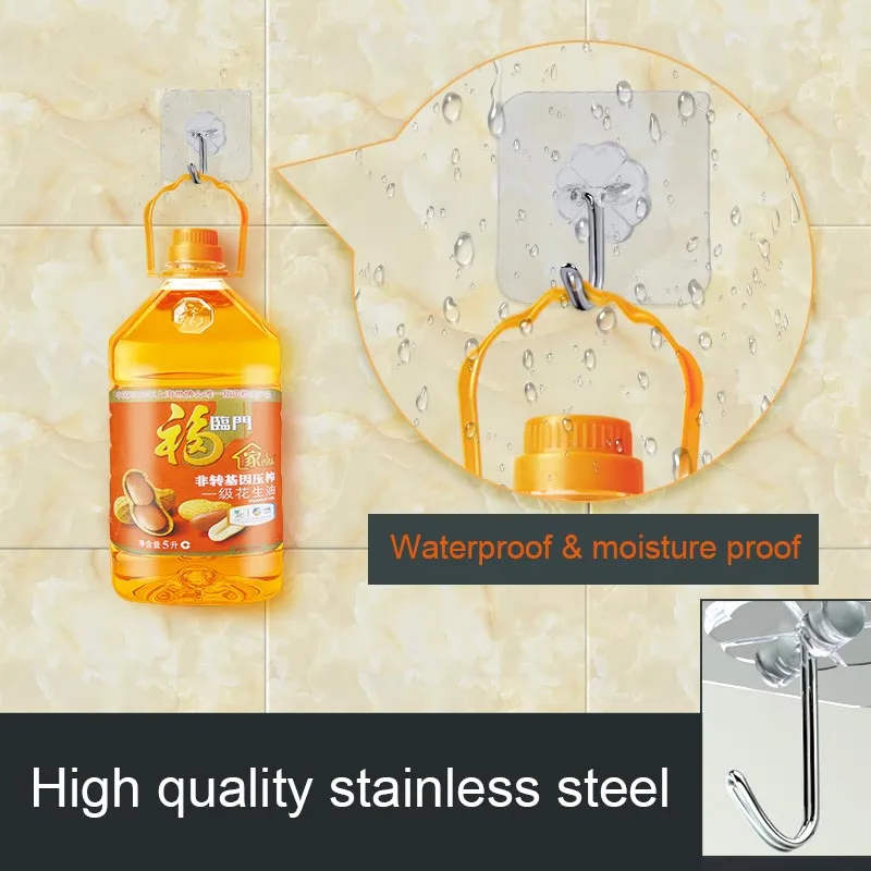 

10pcs High Quality Self Adhesive Clover Hooks Heavy Duty Waterproof Wall Hanger for Door Bathroom Kitchen Hogard JY24