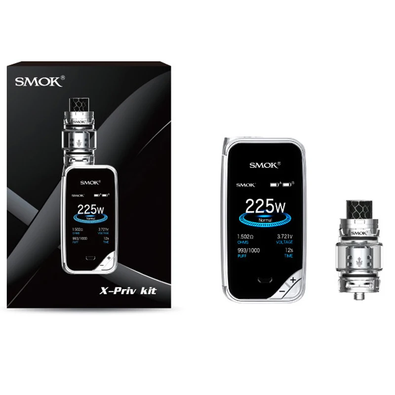 Оригинальный испаритель Smok X Priv TC Kit 225 Вт Box Mod вейп 8 мл TFV12 Prince Tank с электронной